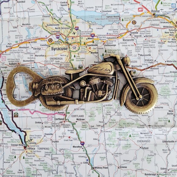 SALE ! Vintage Alloy Harley-Davidson Style Motorcycle Beer Soda Bottle Opener - Picture 4 of 7
